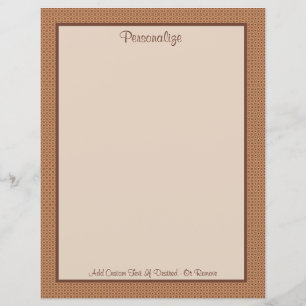 Professional Sienna Brown Border Personalise