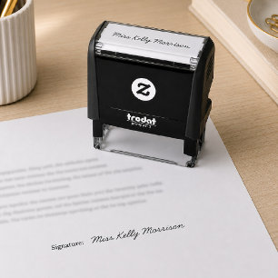 Professional Signature Name Business Self-inking Stamp