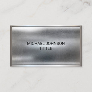 Professional Silver Stainless Steel Metal  Business Card