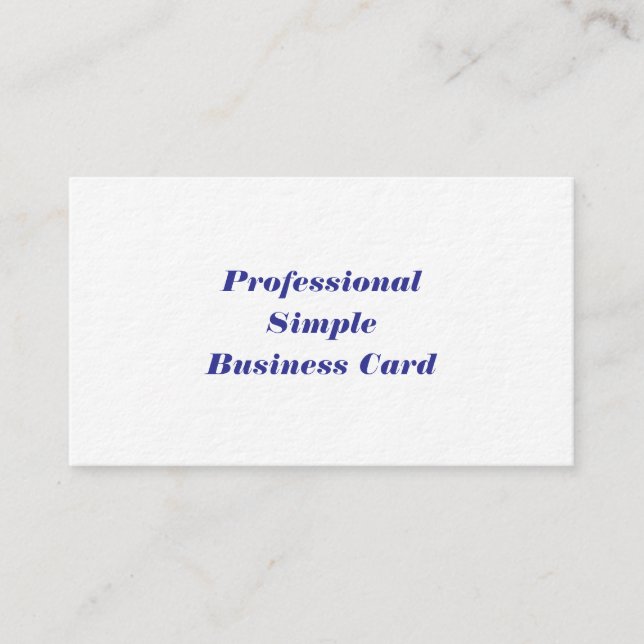 Professional Simple Business Card (Front)
