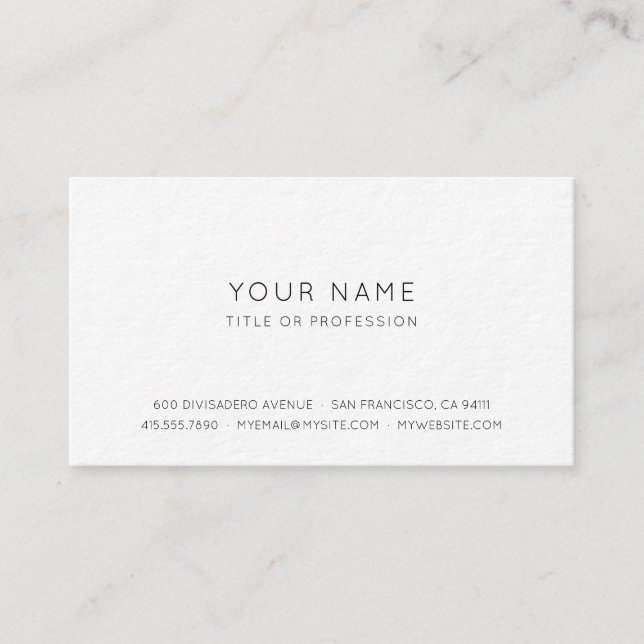 Professional Simple Business Card (Front)