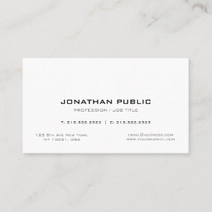 Professional Simple Creative Chic Plain Modern Business Card