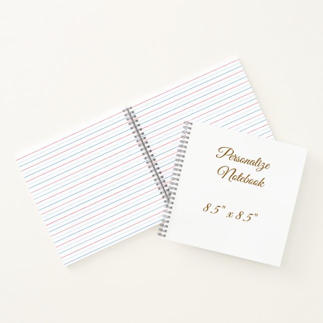professional simple custom 8.5" x 8.5"   notebook (Inside)