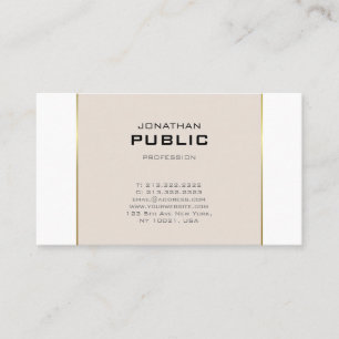Professional Simple Design Trendy Creative Plain Business Card