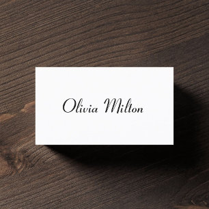 Professional Simple Handwriting Interior Designer Business Card