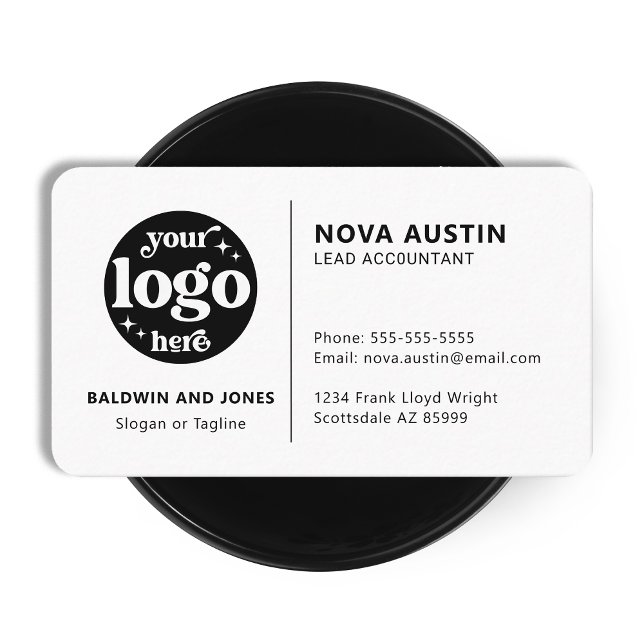 Professional Simple Minimalist Design Custom Logo Business Card (Creator Uploaded)