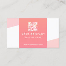 Professional Simple Minimalist QR Code Coral