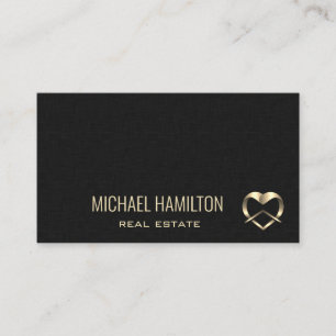Professional simple minimalist real estate  business card