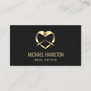 Professional simple minimalist real estate  business card