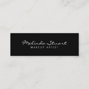 Professional Simple Modern Black and White Mini Business Card