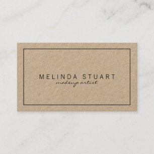 Professional Simple Modern Kraft Paper Business Card