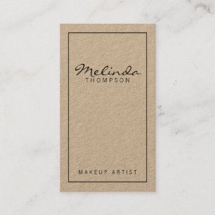 Professional Simple Modern Kraft Paper Business Card
