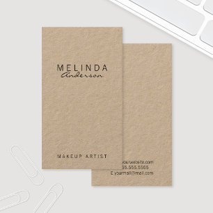 Professional Simple Modern Kraft Paper Business Card