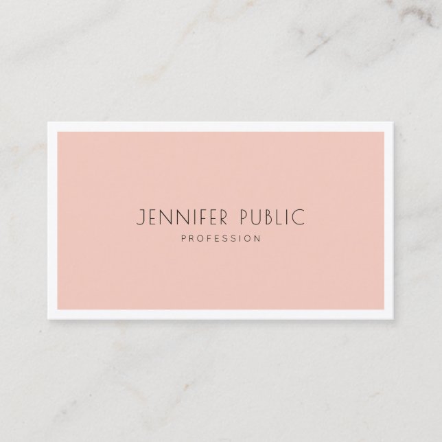 Professional Simple Modern Minimalistic Graceful Business Card (Front)