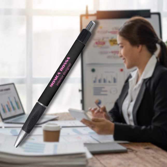 Professional Simple Modern Neon Pink Black (Creator Uploaded)