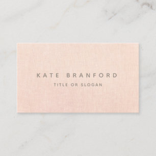 Professional Simple Modern Peach Social Media Business Card