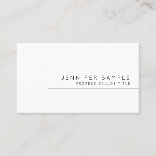 Professional Simple Modern Template Stylish Cute Business Card (Front)