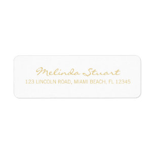 Professional Simple Modern White and Gold