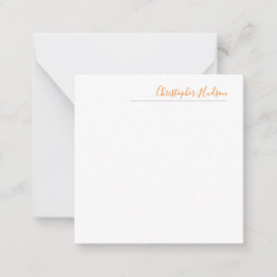Professional Simple Plain Calligraphy Name Card