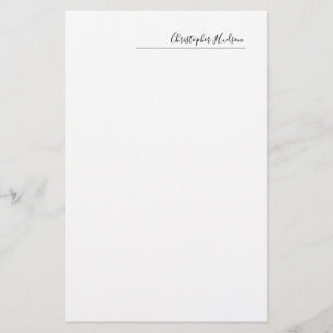 Professional Simple Plain Create Customise Stationery