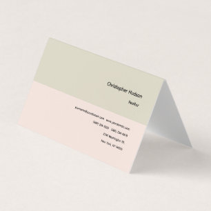 Professional Simple Plain Realtor Real Estate Business Card