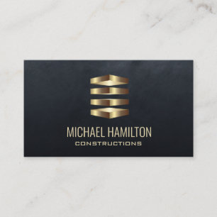 Professional simple real estate construction logo  business card