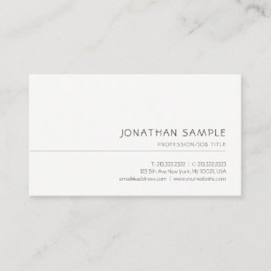 Professional Simple Template Elegant Modern Chic Business Card