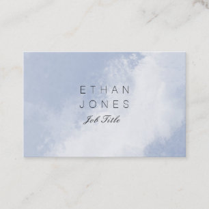 Professional Sky Blue Modern Abstract Pattern Business Card