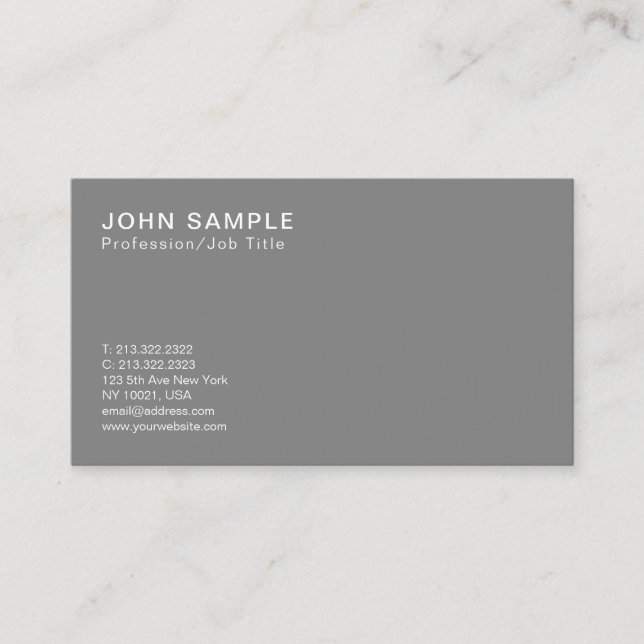 Professional Smart Design Classic Colours Harmony Business Card (Front)