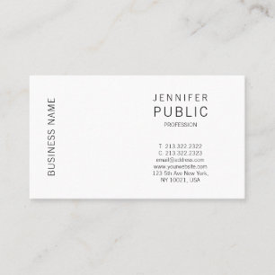 Professional Smart Plain Elegant Minimalist Modern Business Card
