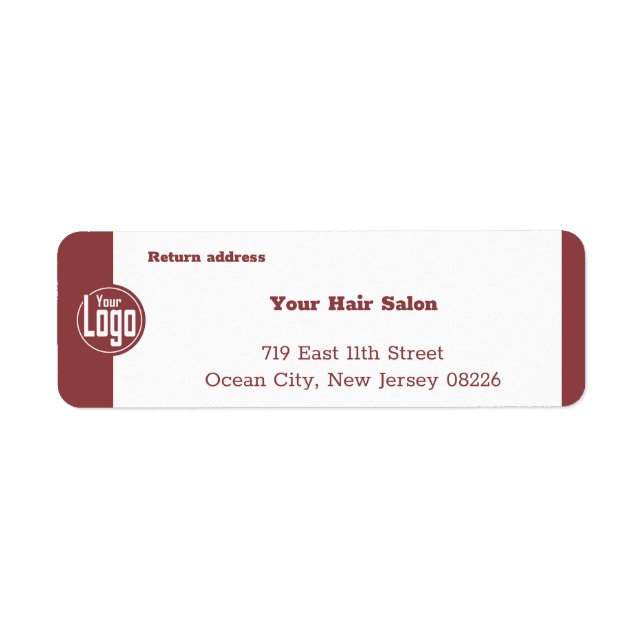 Professional Smoky Topaz & White Return Address (Front)