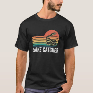 Professional Snake Catcher Funny Retro Gecko Snake T-Shirt