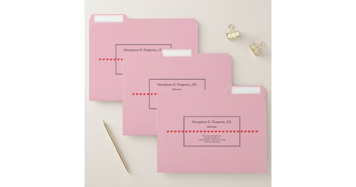 Professional Solicitor File Folders | Zazzle