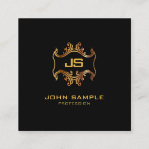 Professional Sophisticated Luxury Silk Square Square Business Card