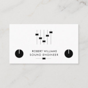 Professional Sound Engineer Music DJ Controller Business Card