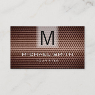 Professional Stainless Steel Metal Monogram #4 Business Card