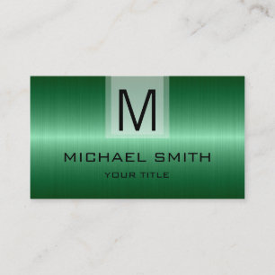 Professional Stainless Steel Metal Monogram #7 Business Card