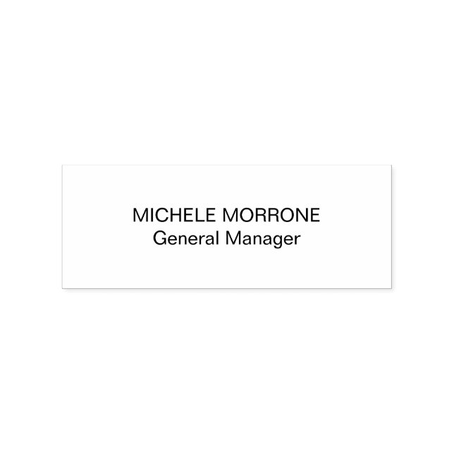 Professional Stamp with Custom Name and Role Info (Stamped)