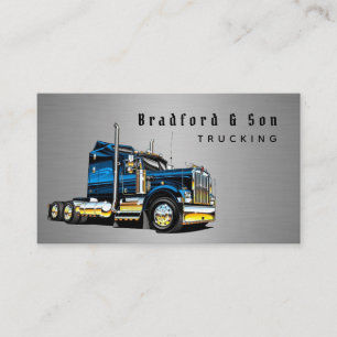 Professional Steel Transport Trucking Haul Company Business Card