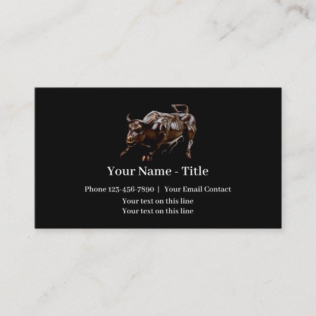 Professional Stock Trader Business Card (Front)