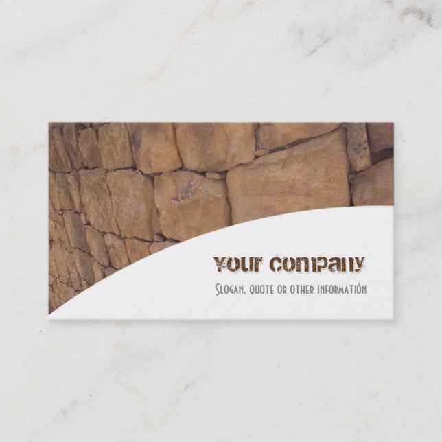 Professional Stone Business Card (Front)