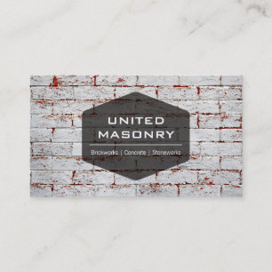 Professional Stone Masonry Business Card Design