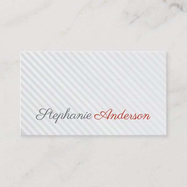 Professional | Stripes Business Card (Front)
