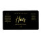 Professional Styled Black Gold Hair Serum Labels