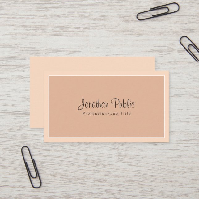Professional Stylish Design Trendy Colours Modern Business Card (Front/Back In Situ)