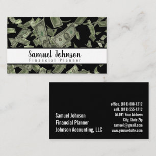 Professional Stylish Financial Planner Accountant Business Card