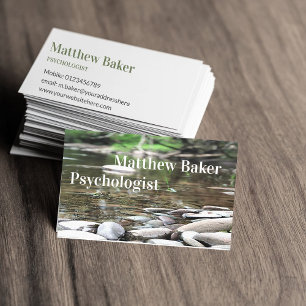 Professional Summer Stream Photo Calm Business Card