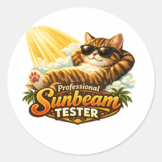 Professional Sunbeam Tester Cat Sticker