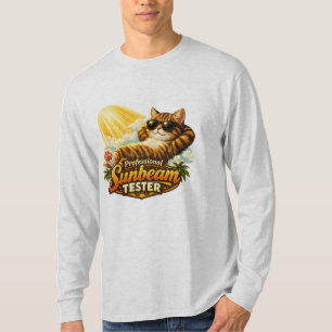 Professional Sunbeam Tester Funny Cat Long Sleeve T-Shirt