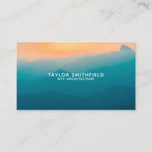 Professional Sunrise Mountain View Business Card
